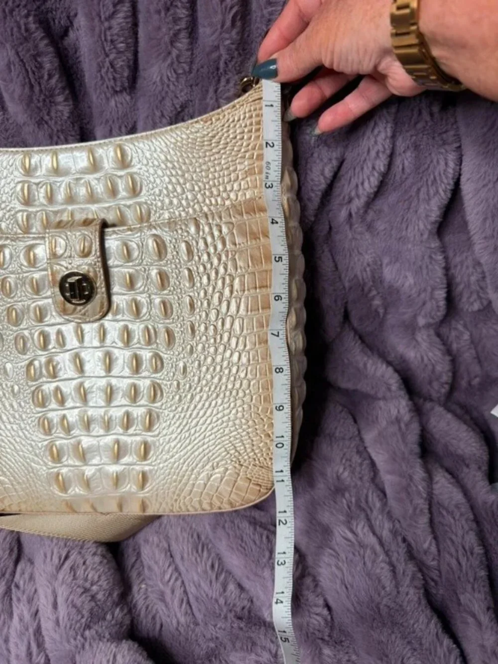 Brahmin Leia Melbourne Small Leather Crossbody Bag